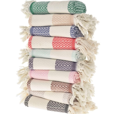 Armona Tasseled Peshkir Face Towel 50x100 cm Blue