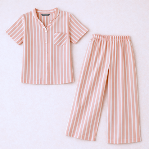 Edan Pamuk Kadın Pijama Takımı Açık Pembe