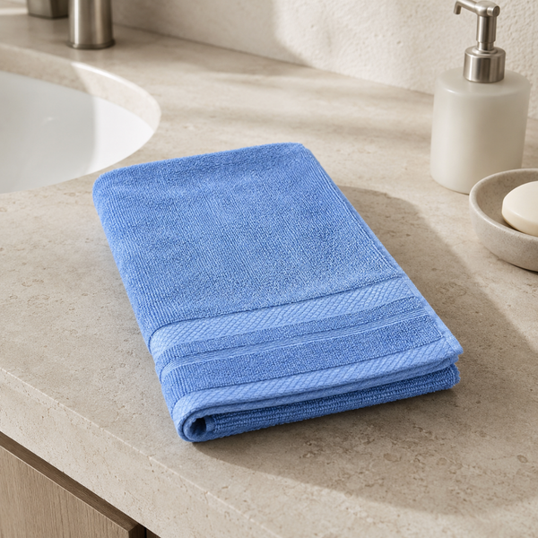Leaf 100% Cotton Hand Towel 30x30 cm Powder