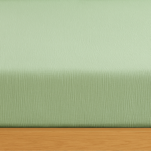 Allure Müslin Pamuk Tek Kişilik Düz Çarşaf 160x240 cm Yeşil