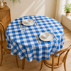 Genoa Woven Linen Stain Resistant Round Table Cloth White
