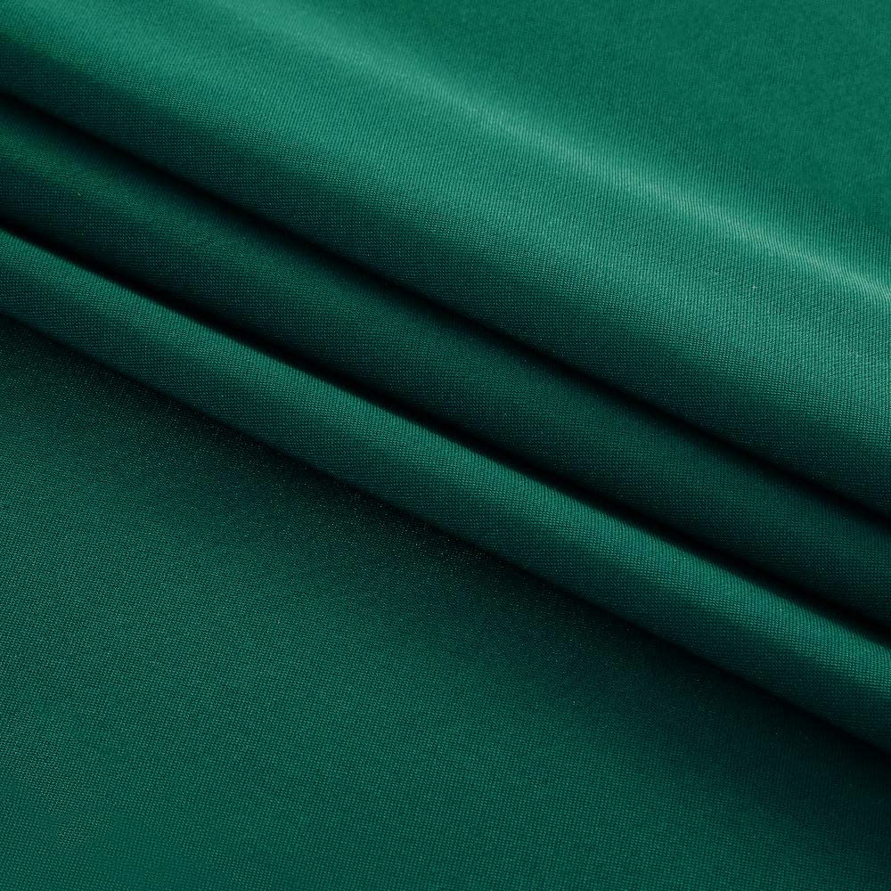 Genoa Woven Linen Stain Resistant Round Table Cloth Red