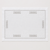 Coral Embroidered Linen Placemat Orange