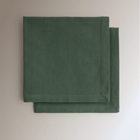 Genoa Woven Linen Stain Resistant Napkin White (Pack of 2)