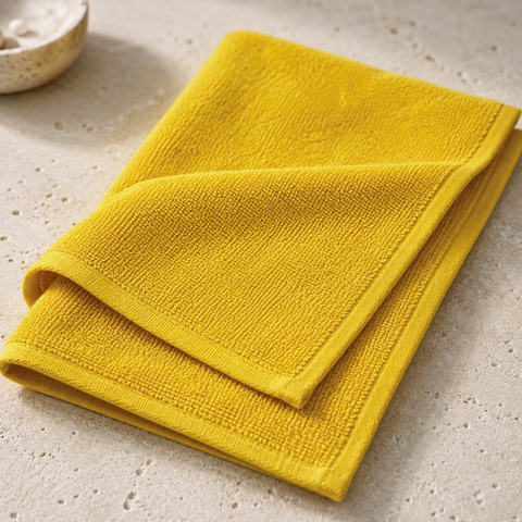 Leaf 100% Cotton Hand Towel 30x30 cm Powder