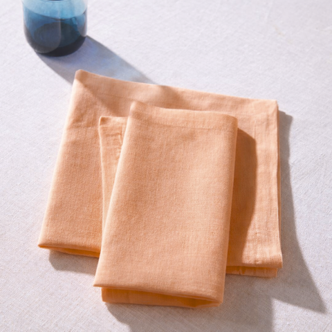 Genoa Woven Linen Stain Resistant Napkin White (Pack of 2)