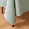 Genoa Woven Linen Stain Resistant Table Cloth White