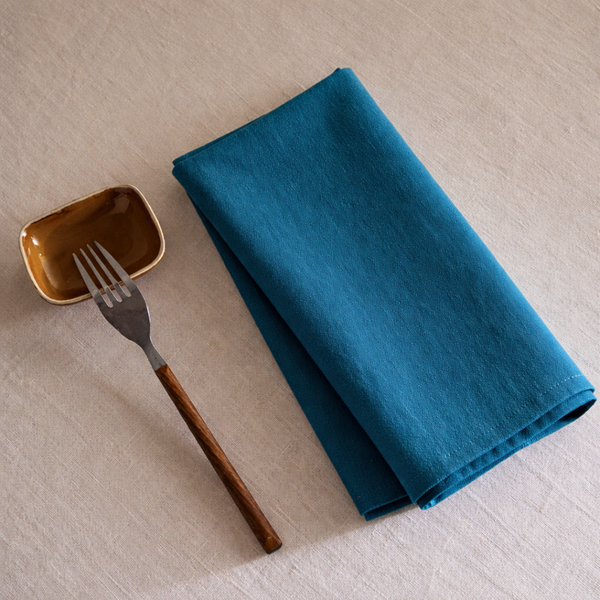 Genoa Woven Linen Stain Resistant Napkin White (Pack of 2)