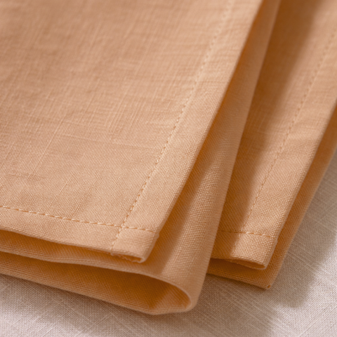 Genoa Woven Linen Stain Resistant Napkin White (Pack of 2)