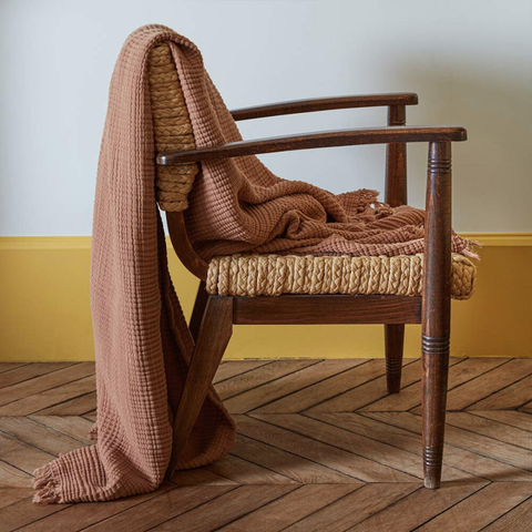 Navigli Single 4 Layer Muslin Bedspread Brown