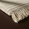 Woolmark Single Person Pure Wool Blanket Checked Mustard