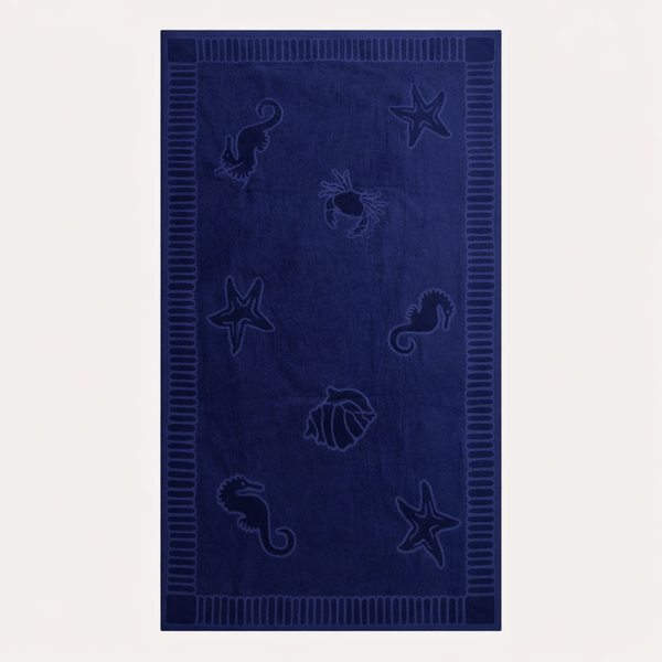 Tree Patterned Beach Towel Green