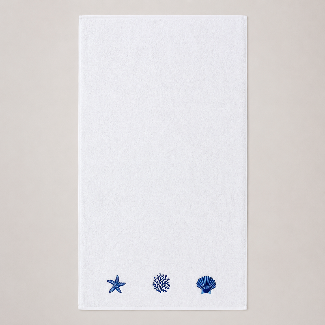 Leaf 100% Cotton Hand Towel 30x30 cm Powder