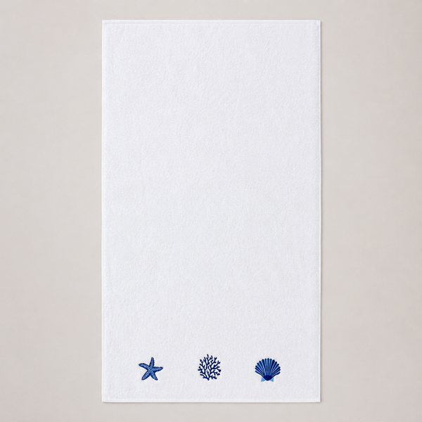 Leaf 100% Cotton Hand Towel 30x30 cm Powder