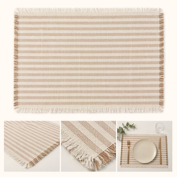 Genoa Stain Resistant Linen Placemat 30x50 cm Green