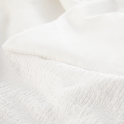 Haven Organik Pamuk 4 Kat Müslin King Size Yorgan/Yatak Örtüsü Beyaz