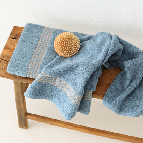 Denim %100 Pamuk 2'li Havlu Seti