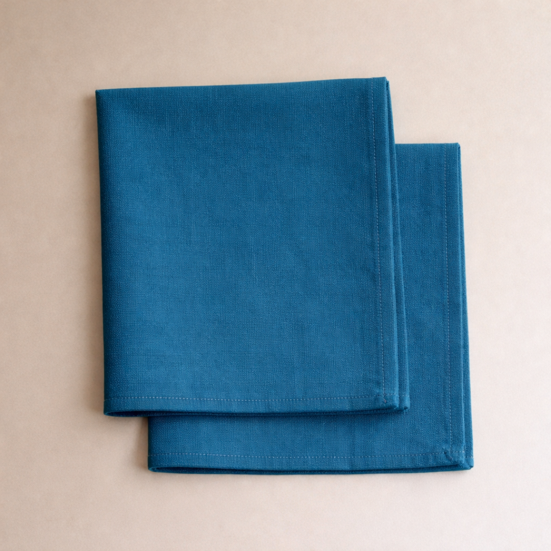 Genoa Woven Linen Stain Resistant Napkin White (Pack of 2)