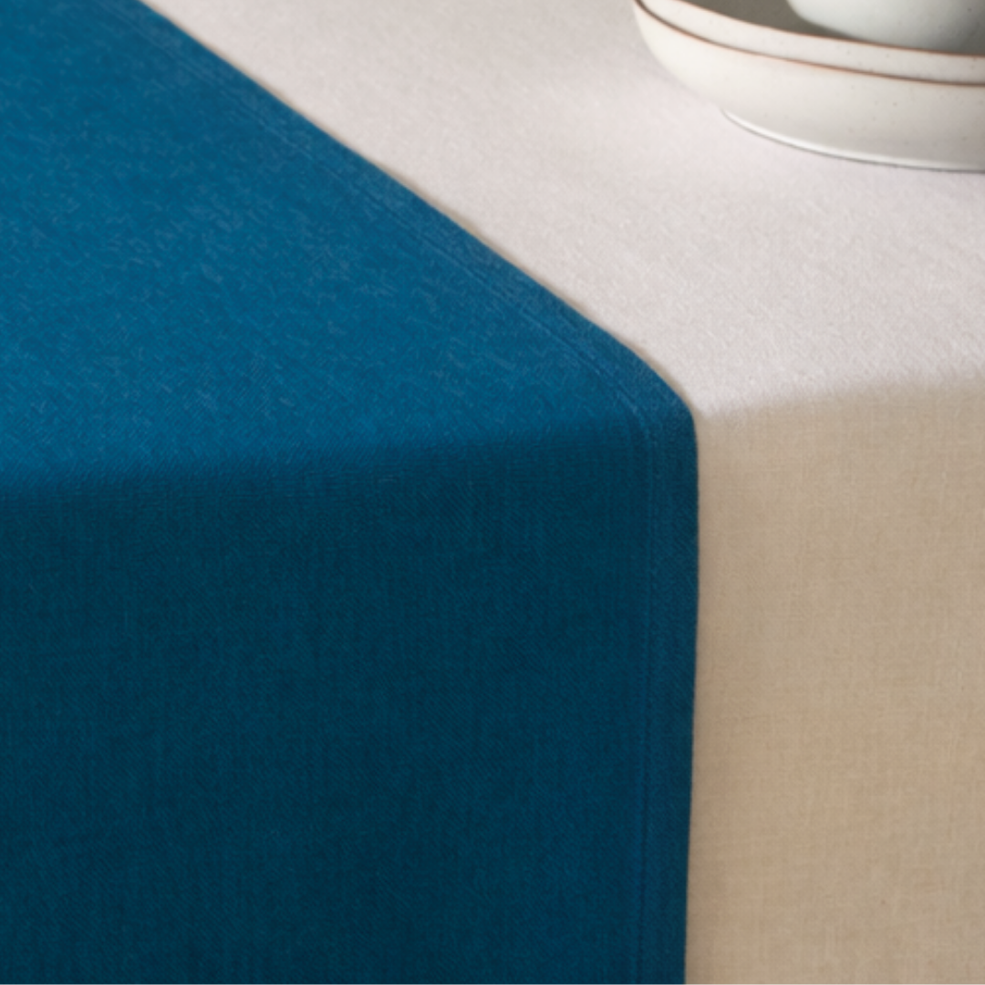 Genoa Woven Linen Stain Resistant Runner 50x150 cm Beige