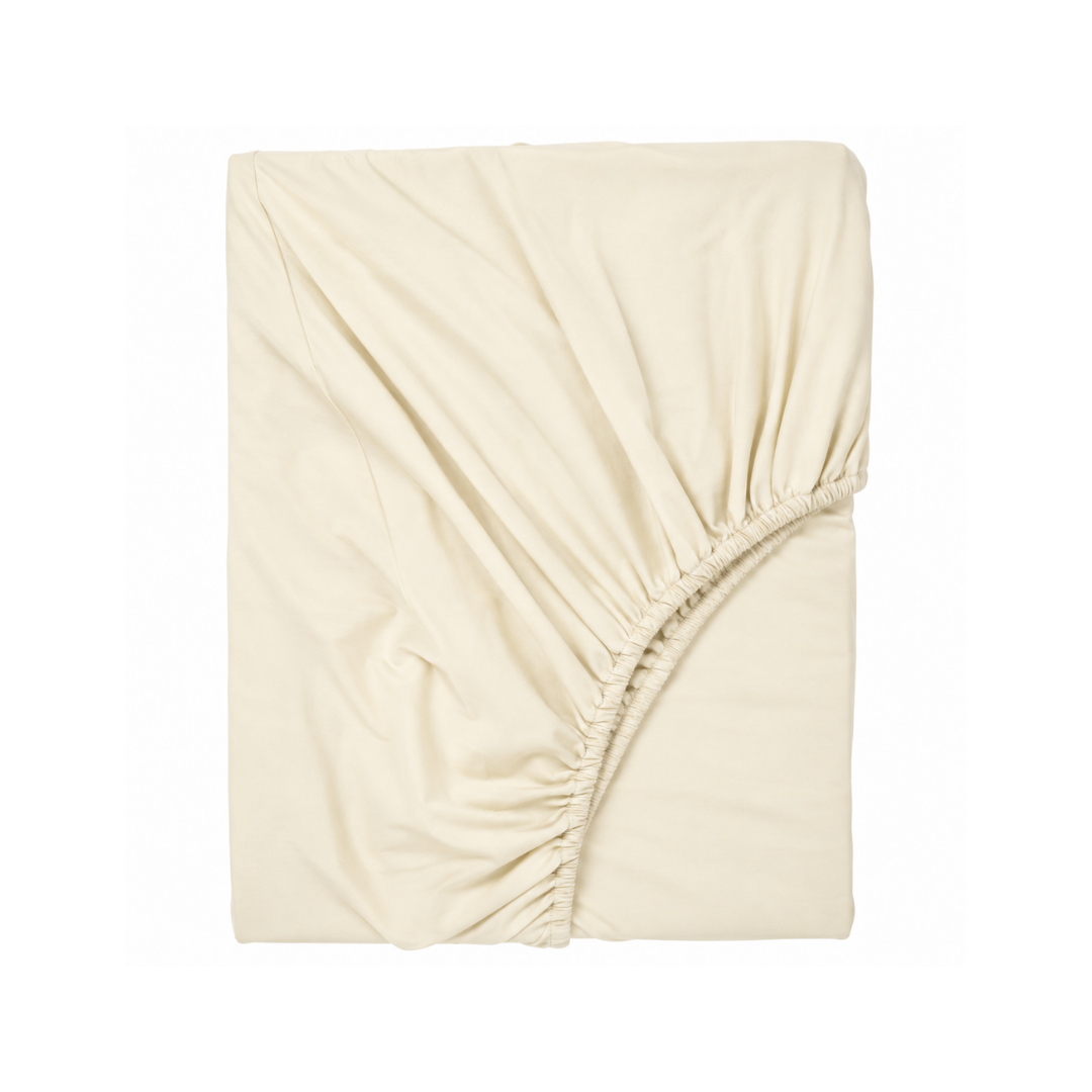 Stella 100% Cotton Ranforce Double Elastic Bed Sheet 160x200 cm White