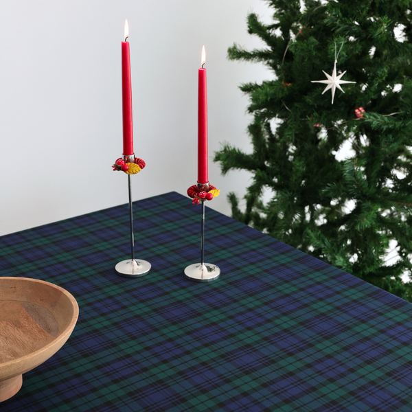 Tartan Plaid Tablecloth Red 