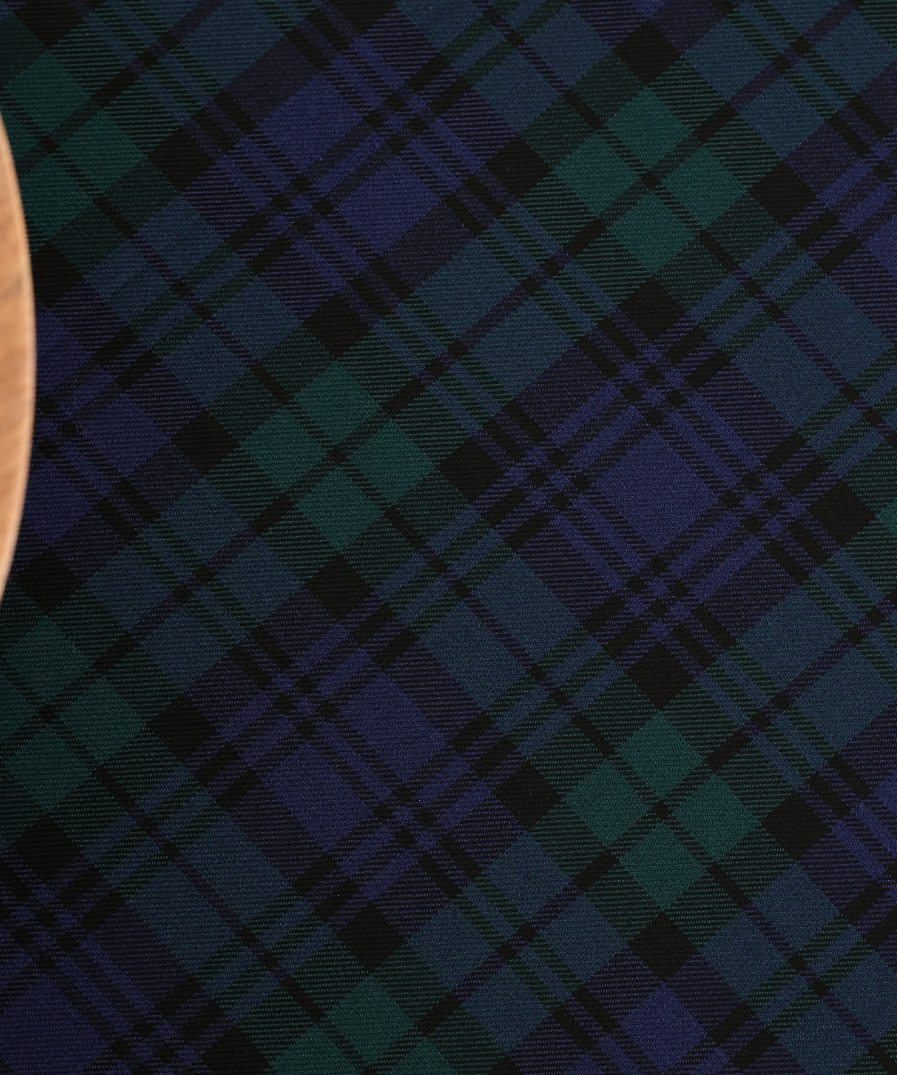 Tartan Plaid Cushion Cover 45x45 cm White