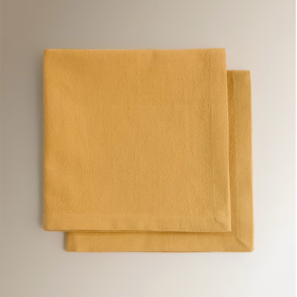 Genoa Woven Linen Stain Resistant Napkin White (Pack of 2)
