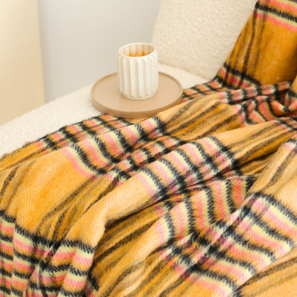 Woolmark Double Pure Wool Blanket Claret Red