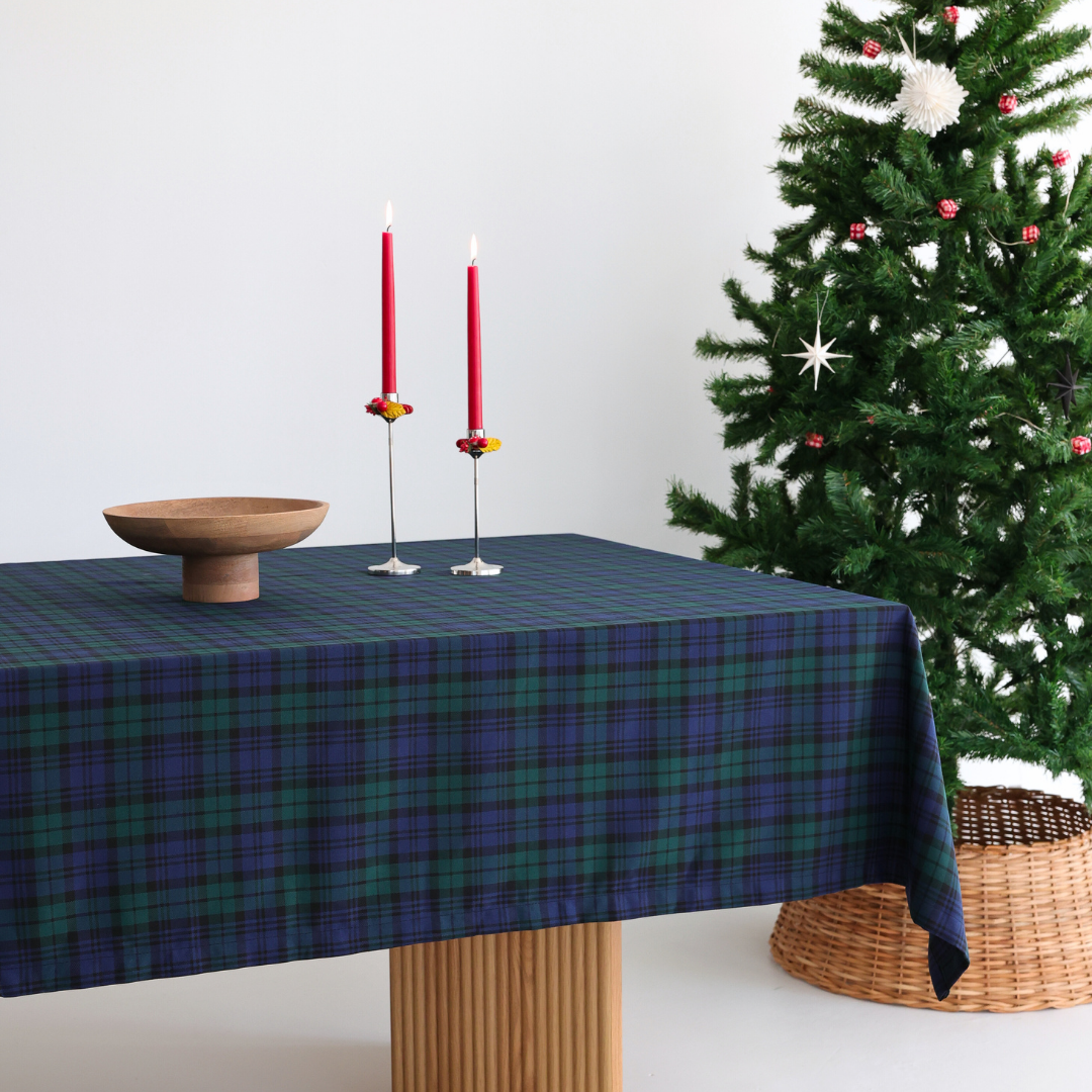 Tartan Plaid Tablecloth Red 