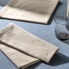 Genoa Woven Linen Stain Resistant Napkin White (Pack of 2)