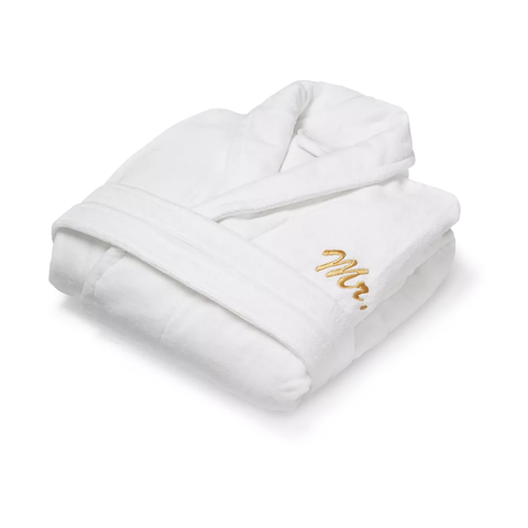 Ultra Soft 100% Cotton Bathrobe White