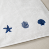 Leaf 100% Cotton Hand Towel 30x30 cm Powder