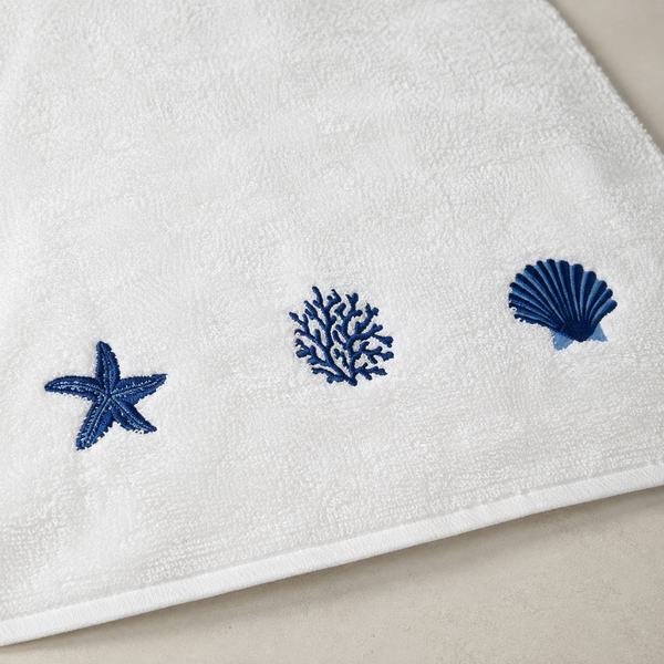 Leaf 100% Cotton Hand Towel 30x30 cm Powder