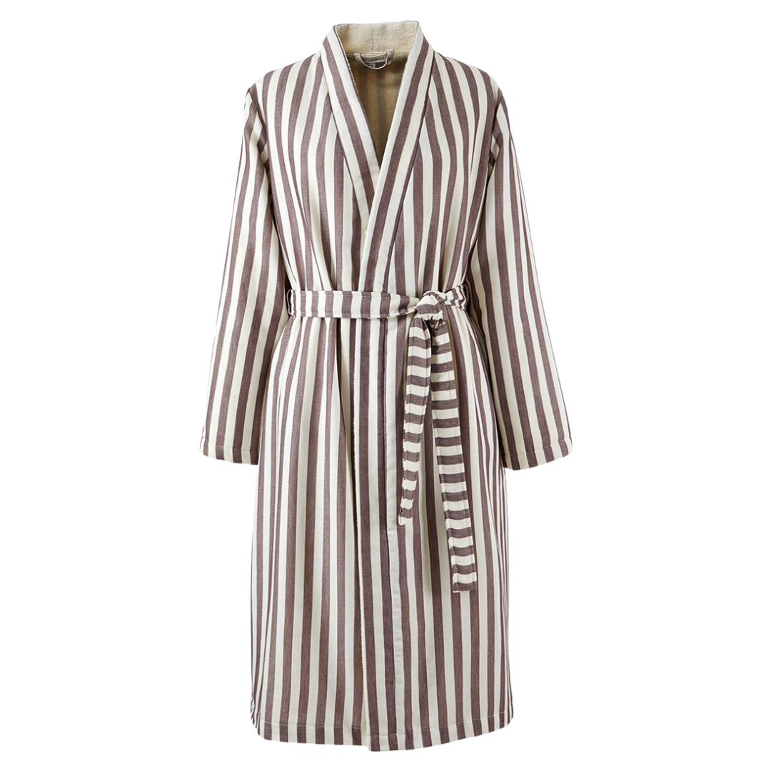 Terra Doubleface Midi Kadın Bornoz/Sabahlık Bordo