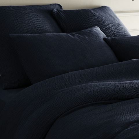 Allure Muslin Cotton Double King Size Duvet Cover Set 240x220 cm Brown