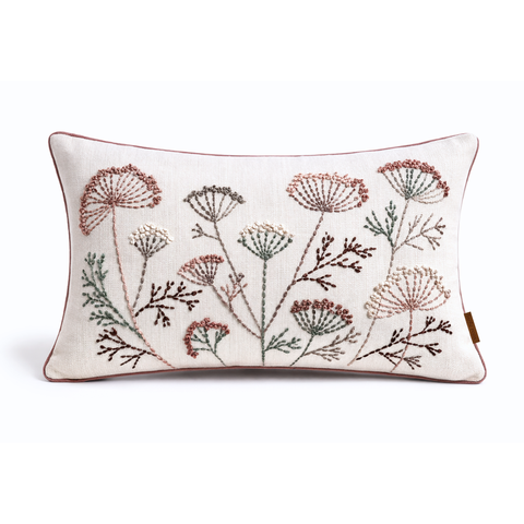 Botanica Dokuma El Nakışlı Kırlent 35x50 cm Natural