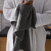 Waffle 100% Cotton Face Towel 50x80 cm Anthracite