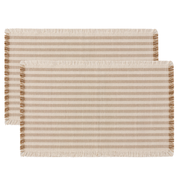 Genoa Stain Resistant Linen Placemat 30x50 cm Green