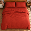 Flame Double Deluxe Cotton Satin Duvet Cover Set 200x220 cm Tile