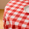 Genoa Woven Linen Stain Resistant Round Table Cloth White