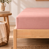 Çift Kişilik Lastikli Bambu Aloe Vera Çarşaf 160x200 cm Soft Pembe