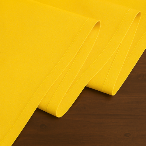Genoa Woven Linen Stain Resistant Runner 50x150 cm Yellow