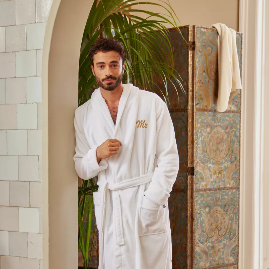 Ultra Soft 100% Cotton Bathrobe White