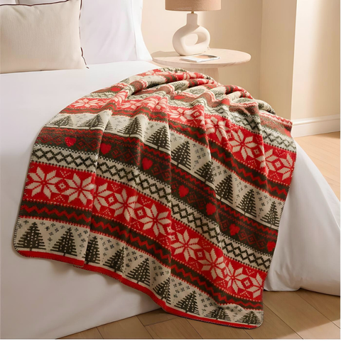 Chamonix Pamuklu Çift Kişilik Battaniye 180x200 cm