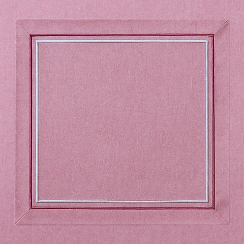 2 Sıra Piko Kenar Leke Tutmaz Keten Masa Örtüsü Gül Kurusu