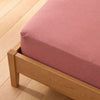 Double Elastic Bamboo Aloe Vera Bed Sheet 160x200 cm Dried Rose