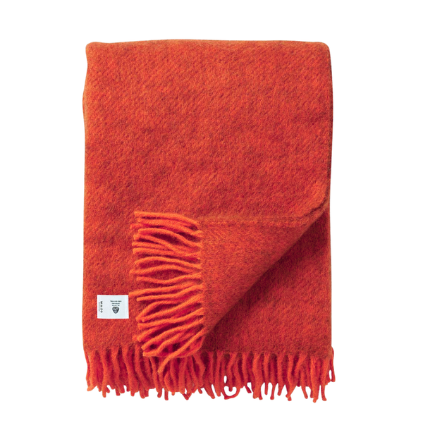 Woolmark Single Single Pure Wool Blanket Red
