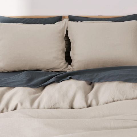 Allure Muslin Cotton Double Duvet Cover Set 200x220 cm White