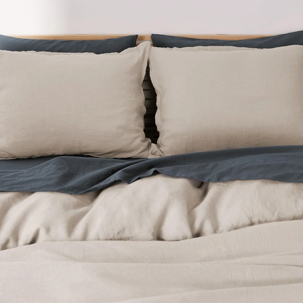 Allure Muslin Cotton Double Duvet Cover Set 200x220 cm White