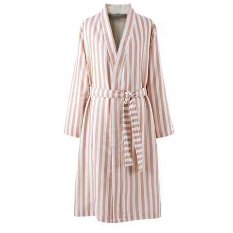 Terra Doubleface Midi Kadın Bornoz/Sabahlık Pudra